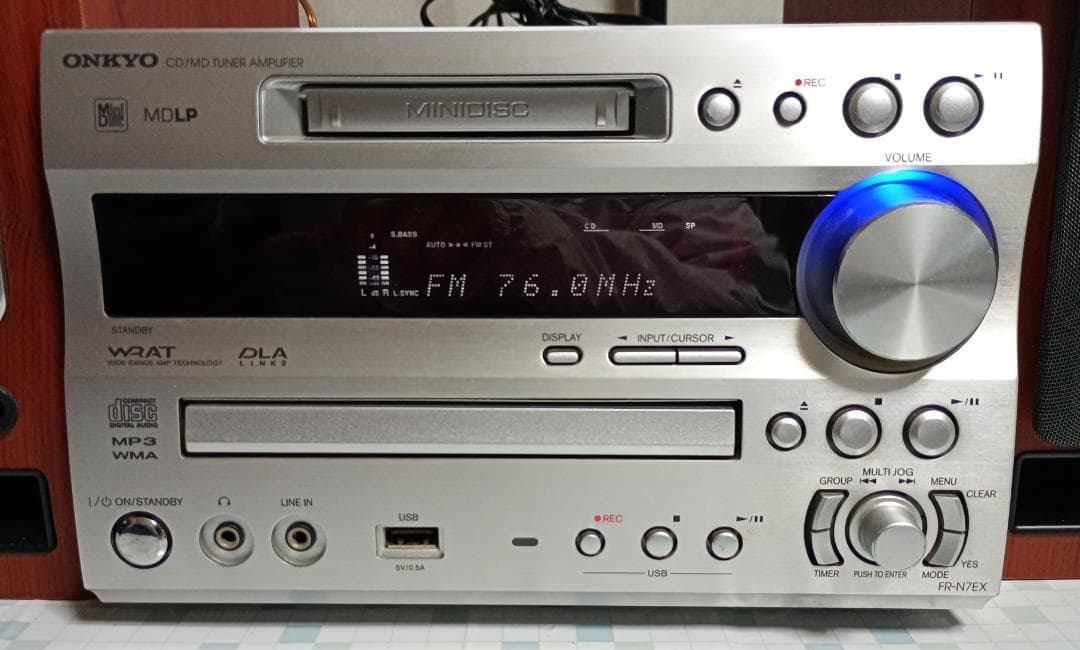 ONKYO オンキョー FR-N7EX CD/MD/USB コンポ 動作良好