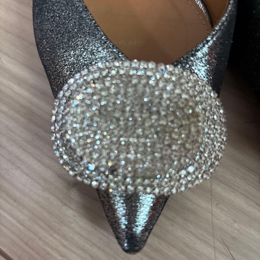 ピッピシック　ビジューパンプス　フラットシューズ　37