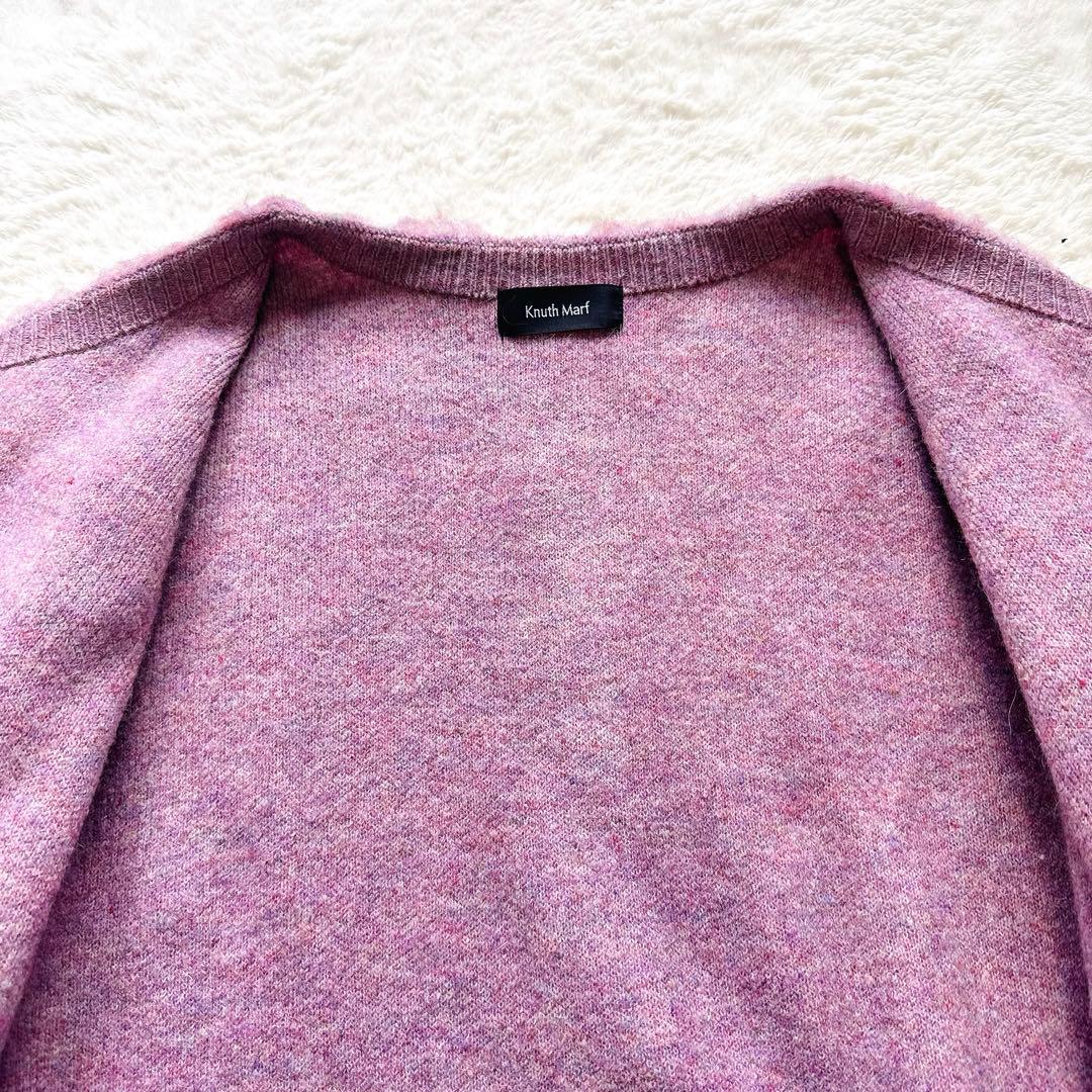 【美品】Knuth Marfミックスモヘヤカーディガン　オーバーサイズ　シャギー