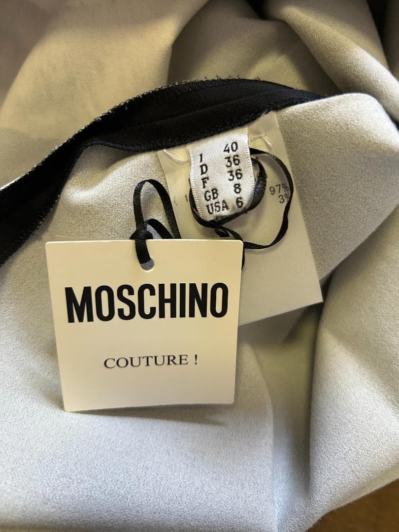 MOSCHINO　COUTURE　 テディベアプリント 半袖Tシャツ ブラック