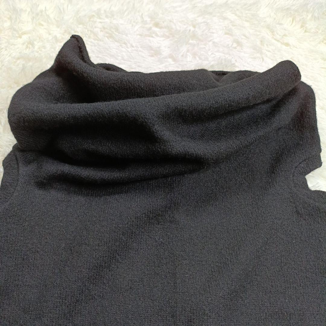 Y's　変形デザインニットベスト 　ヨージヤマモト　3　ブラック