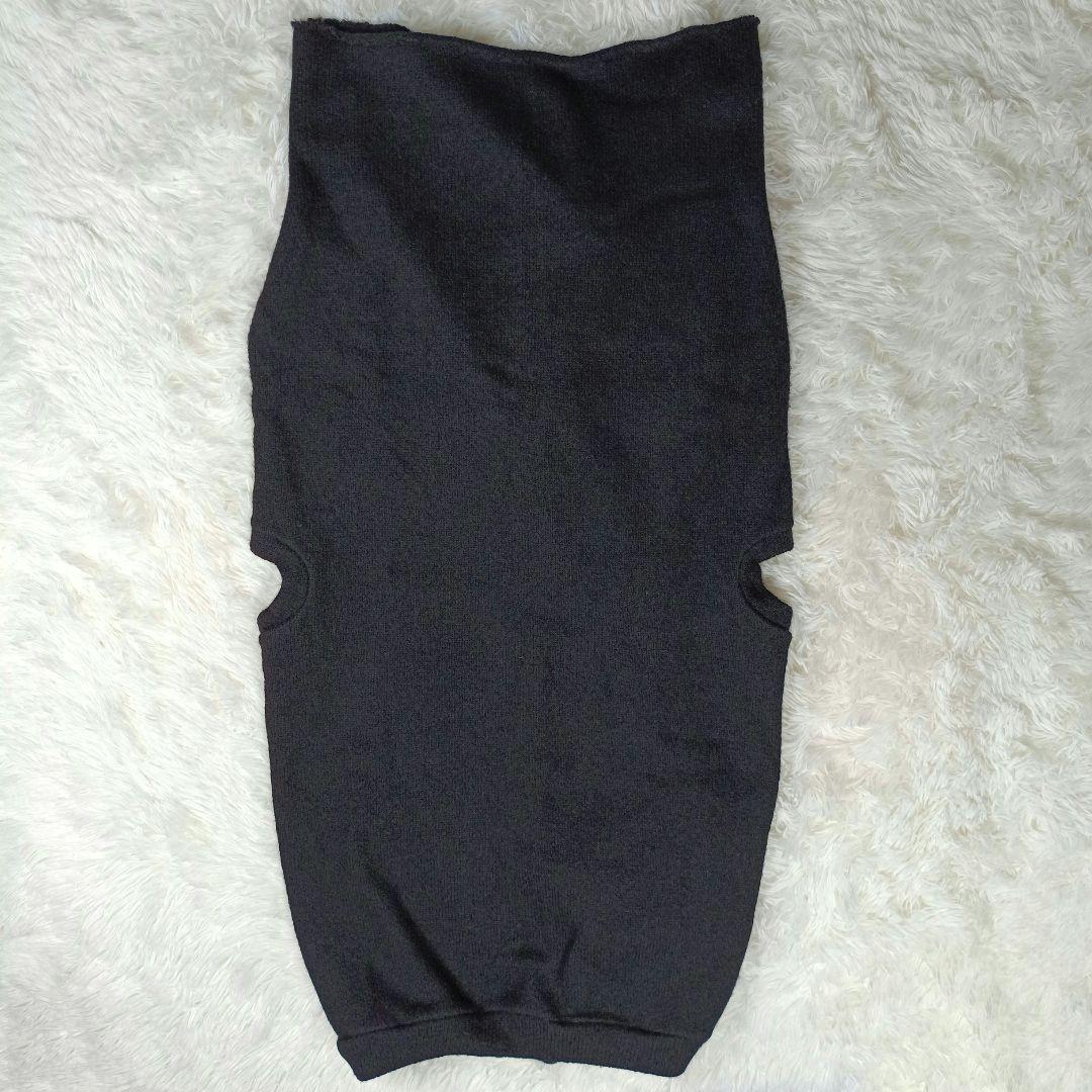 Y's　変形デザインニットベスト 　ヨージヤマモト　3　ブラック