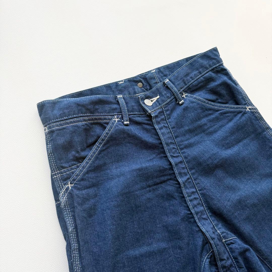 希少 【コムデギャルソン】前後ジップ デニム サルエルパンツ インディゴ M