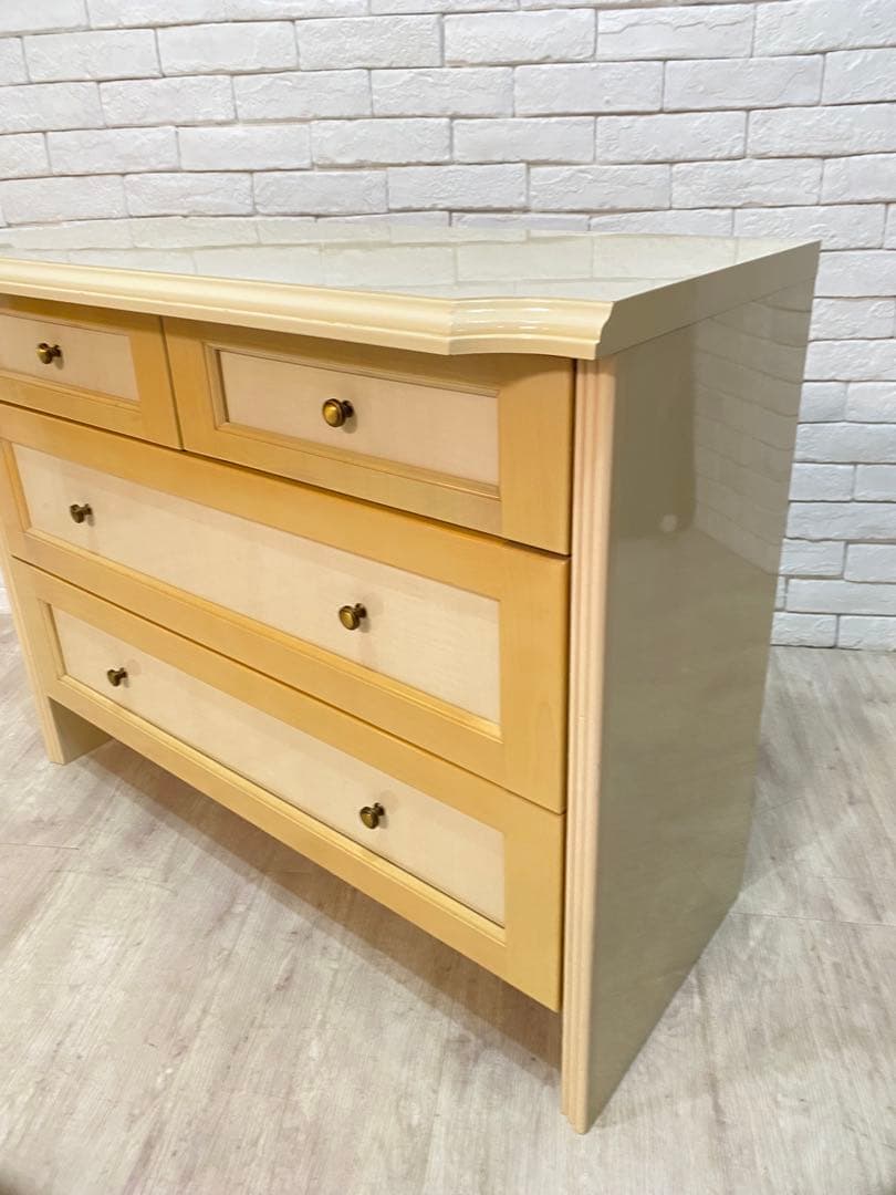 【東京都内23区配送無料】　定価18万円　イタリアアンティーク調　チェスト　箪笥