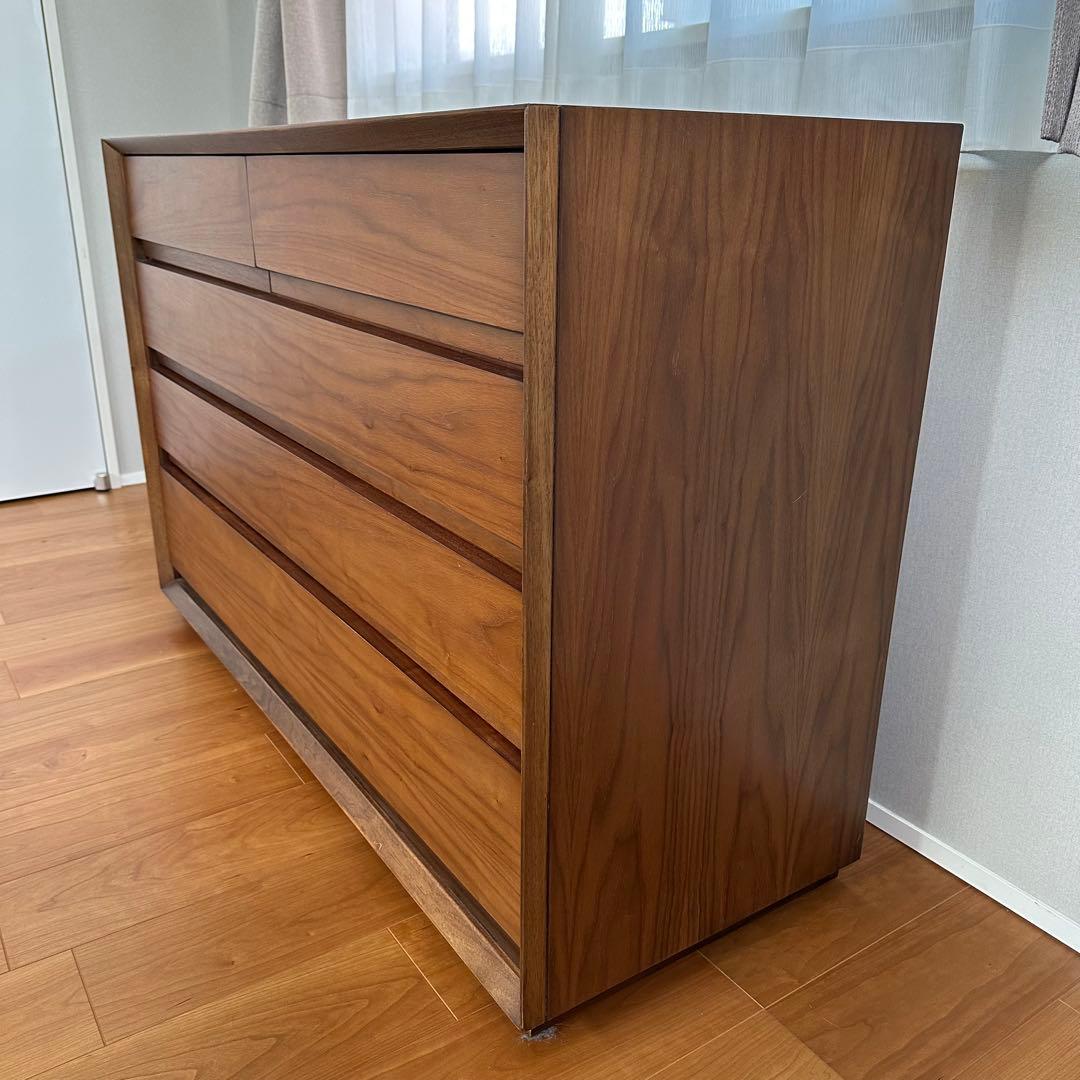 ウォールナット 洋服チェスト 洋服ダンス　IDC大塚家具