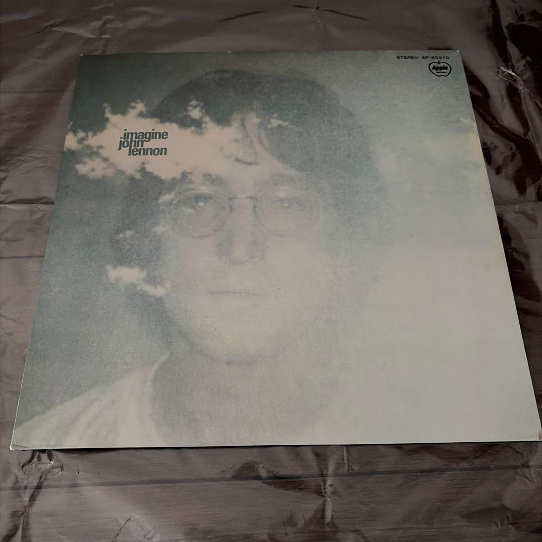 ジョンレノン　イマジン　レコード　赤盤　ポスター付き