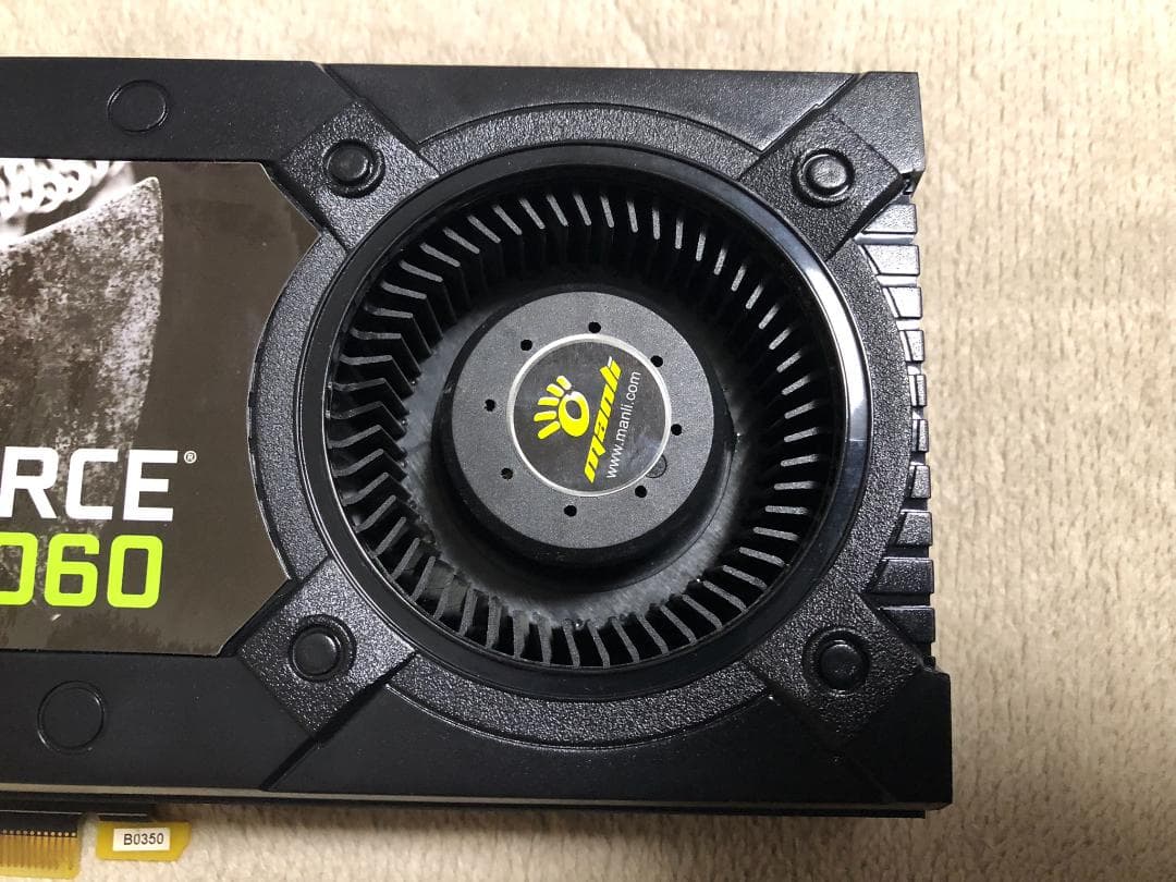 【動作品】NVIDIA GeForce GTX1060 6GB【本体のみ】
