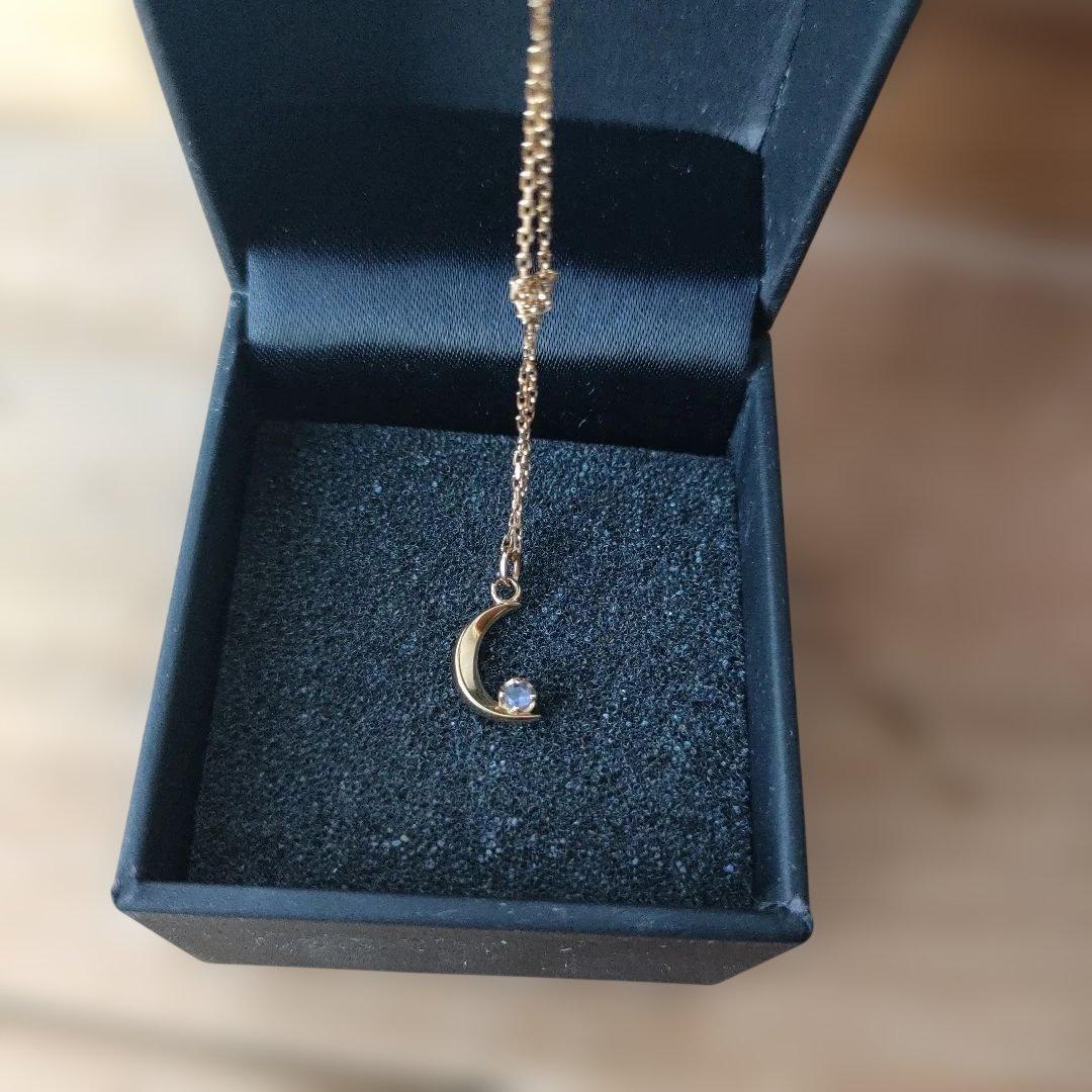 Lune de rêve ゴールド ネックレス 月の形