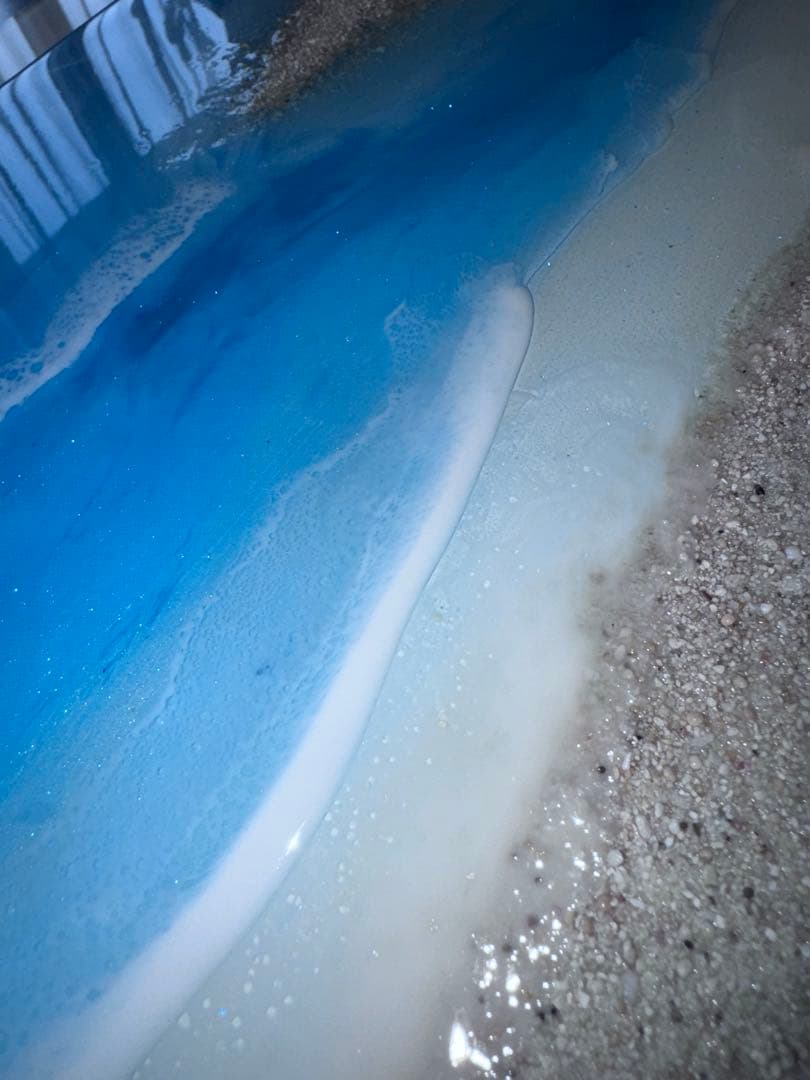 レジンアート 海の風景 与論島　百合が浜