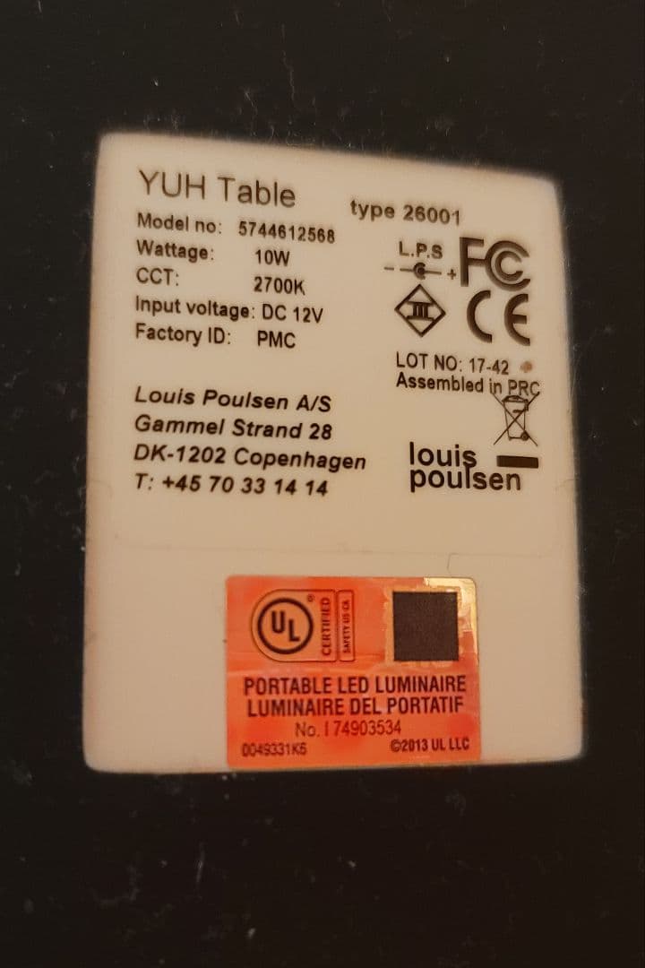 ルイス•ポールセン Yuh table テーブルスタンドライト