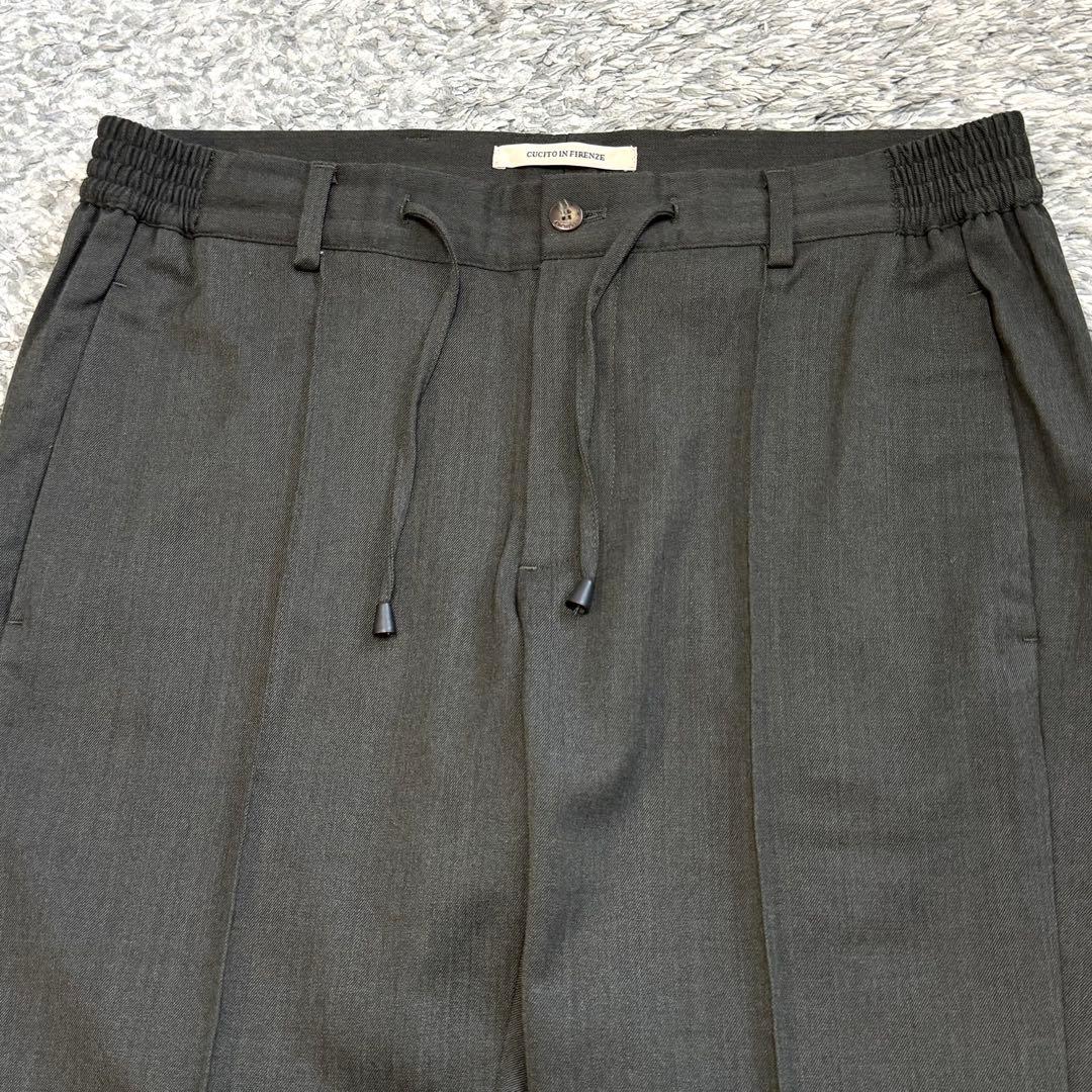 ジャブスアルキヴィオ MASACCIO 永久クリース ウール スラックス 46