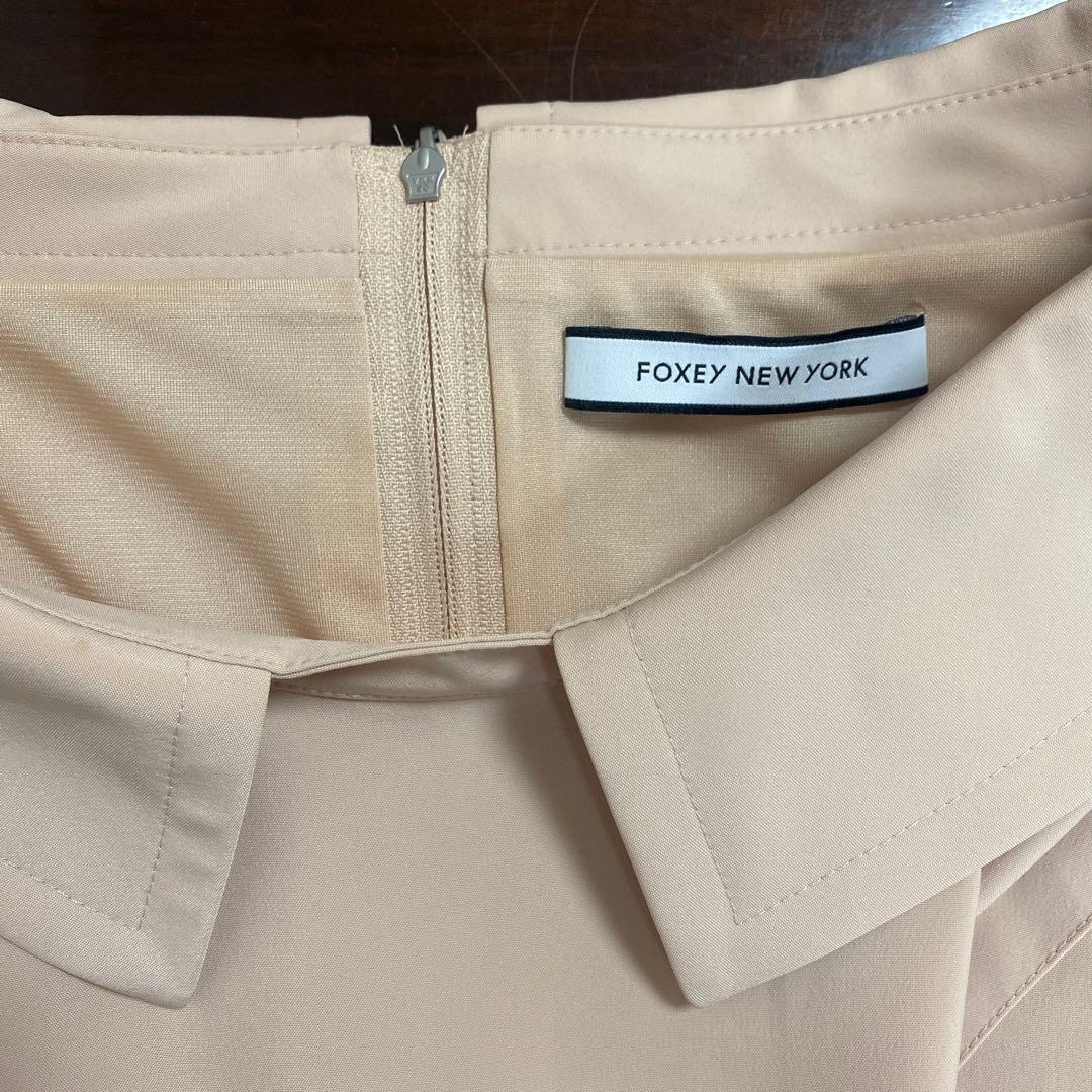 【美品】FOXEY　襟付きノースリーブワンピース　本日のみ値下げ