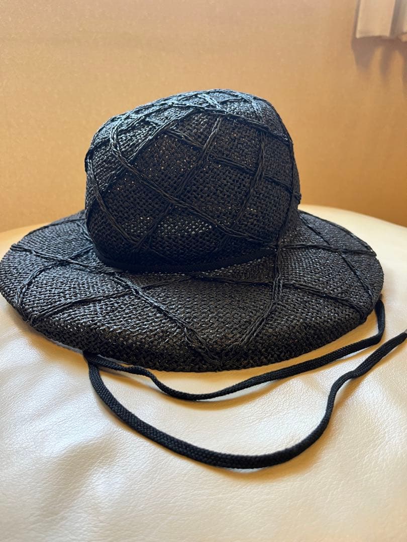 美品 La Maison de Lyllis ハット　ブラック