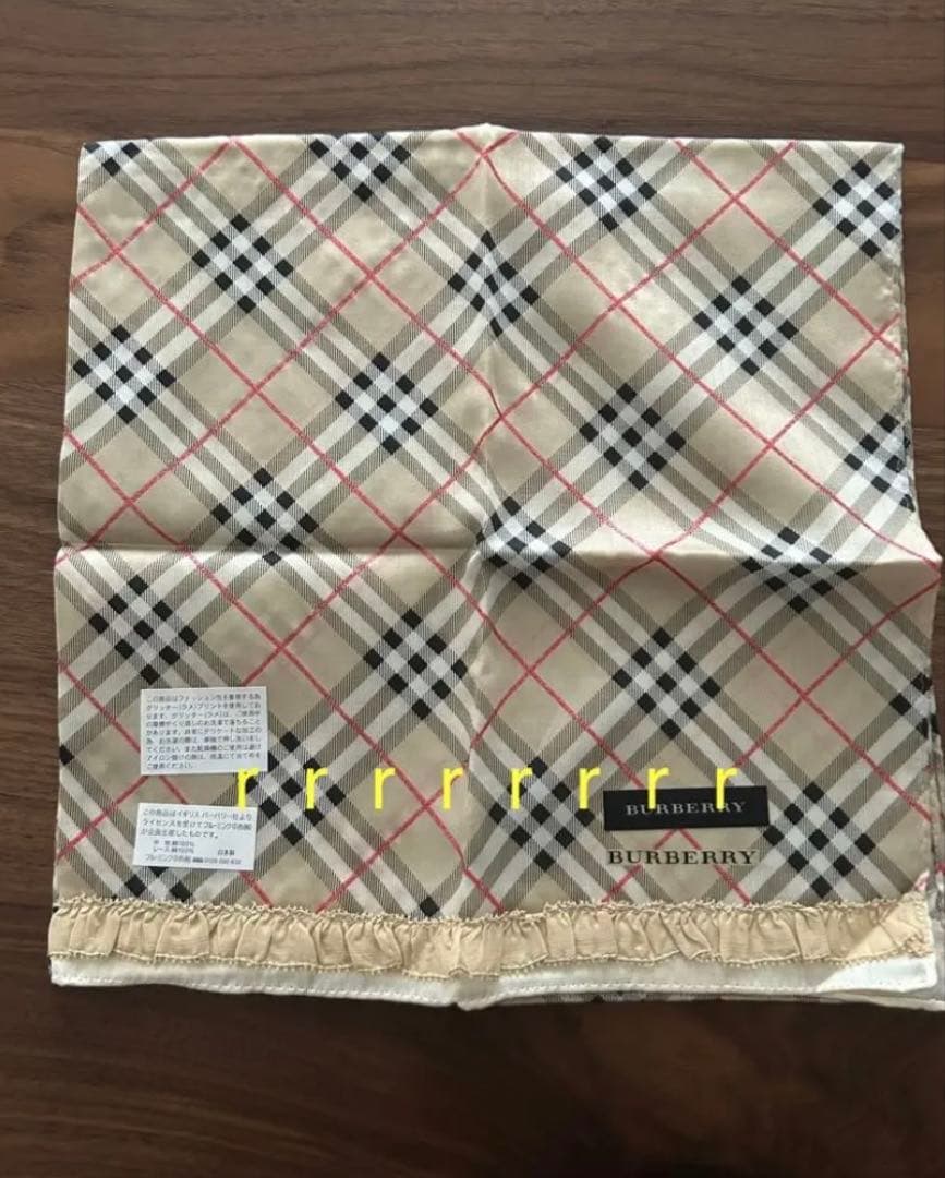 【期間限定値下げ】BURBERRY ハンカチ５枚セット 女の子バーバリーチェック