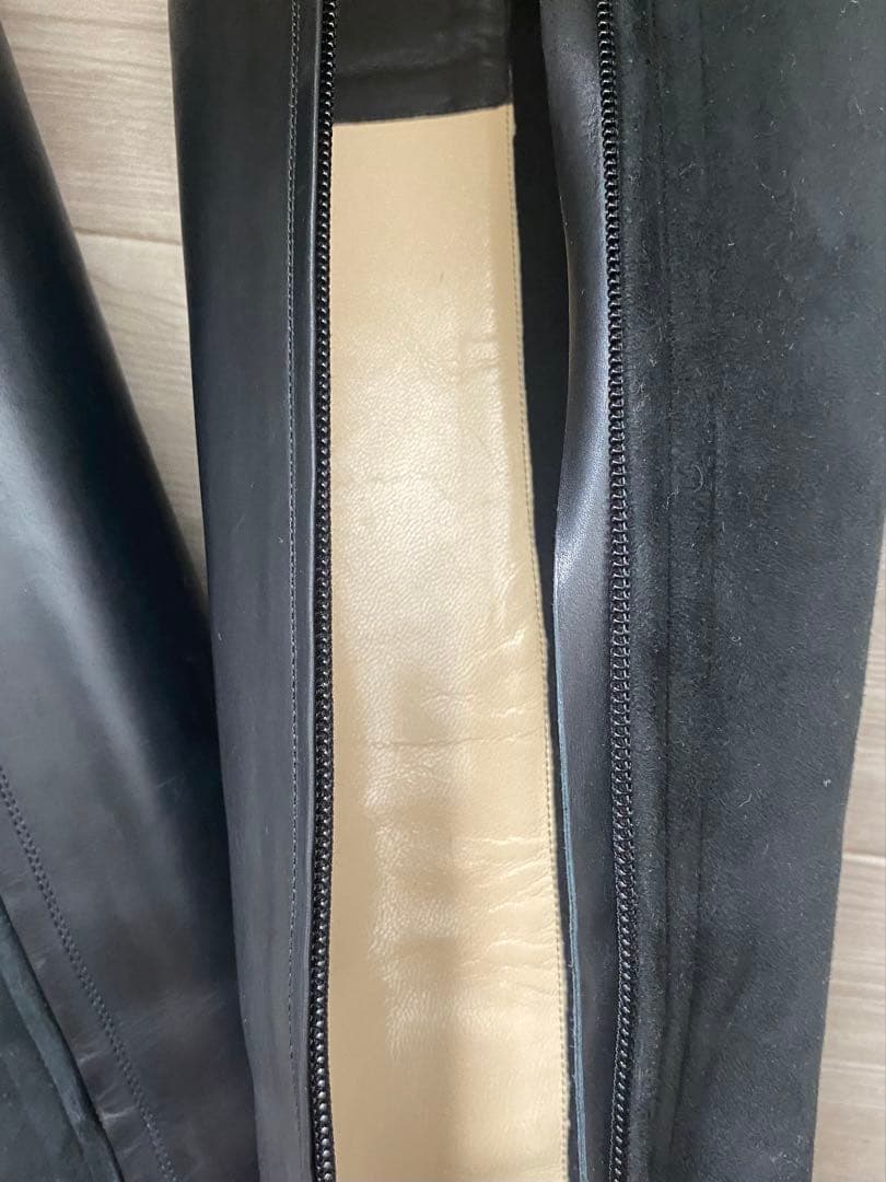 【smilemom】Jimmy Choo ブラックレザー&スエード