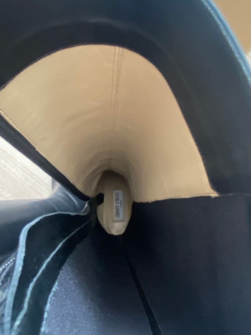 【smilemom】Jimmy Choo ブラックレザー&スエード