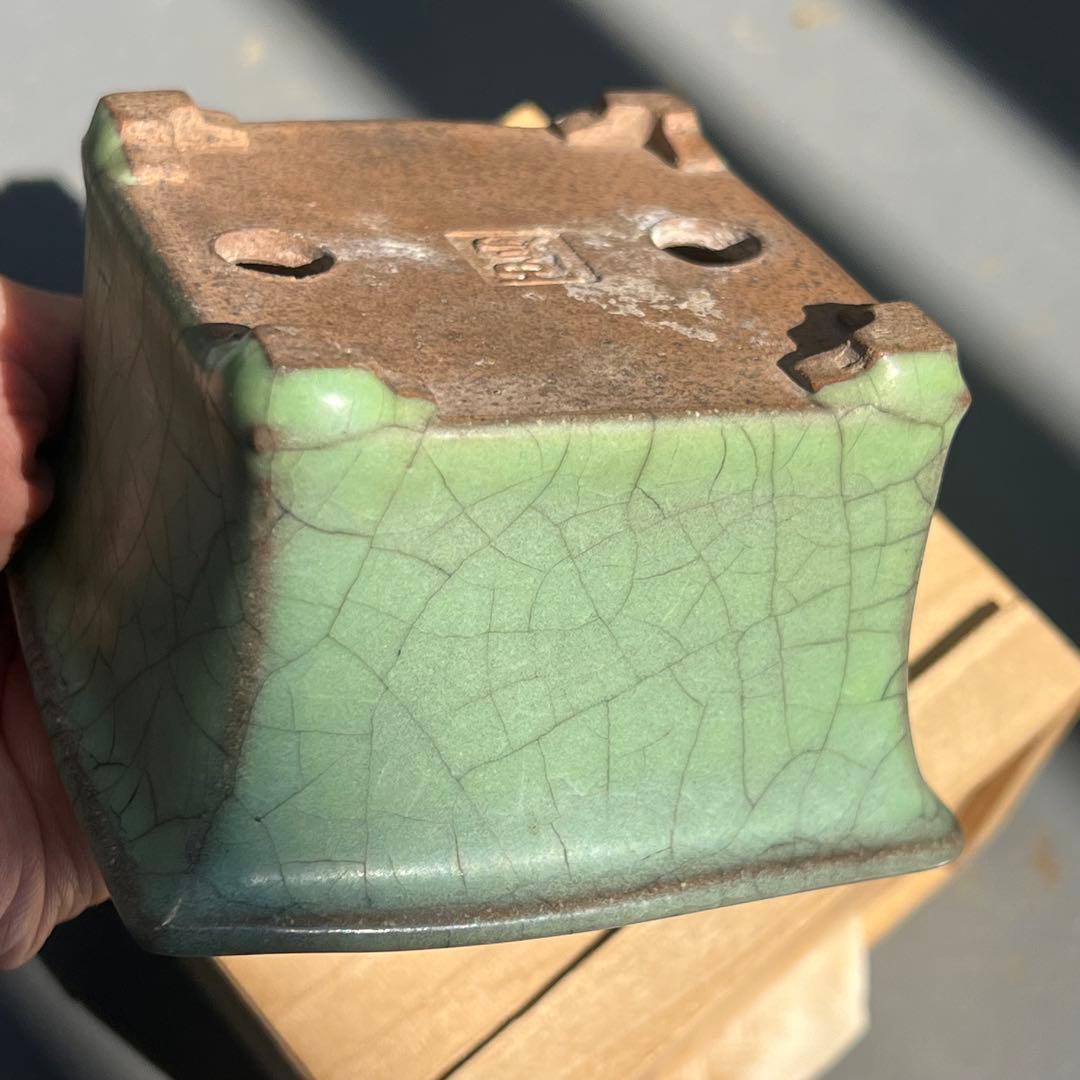 738.正方鉢 小品盆栽鉢 盆栽鉢 植木鉢 9.4*9.3*6cm