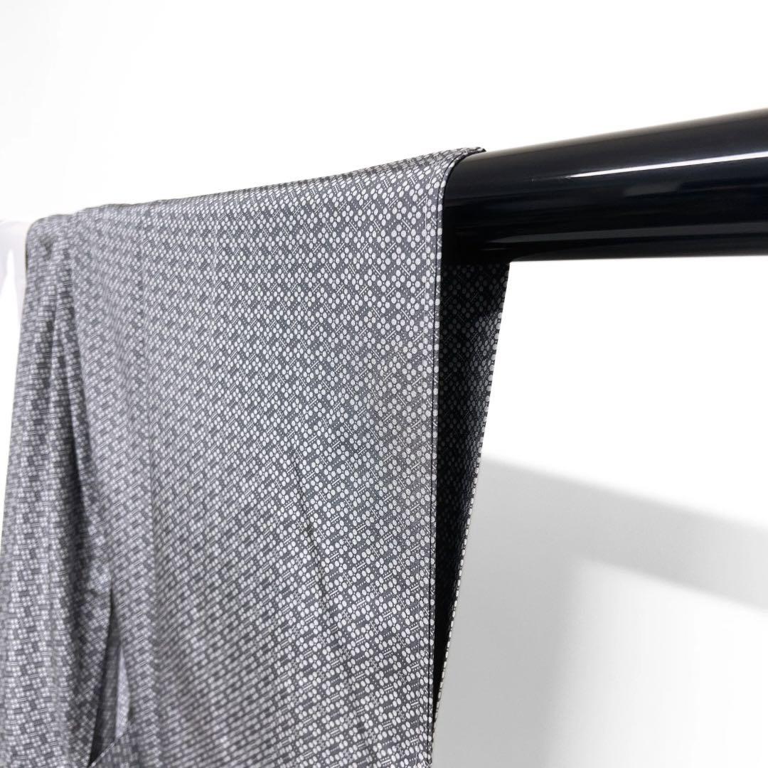 未着用　襦袢　長襦袢　花　グレー　着物　053a d