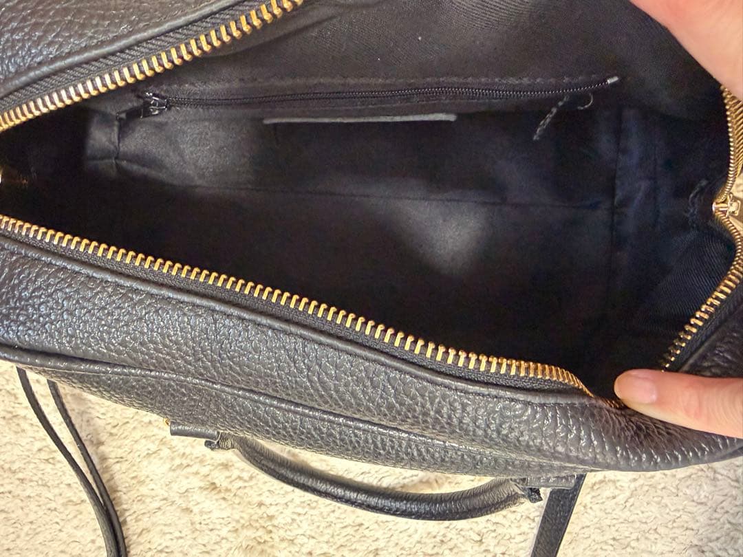 【美品・本革】AULENTTI オウレンティ 2way ボストンバッグ ブラック