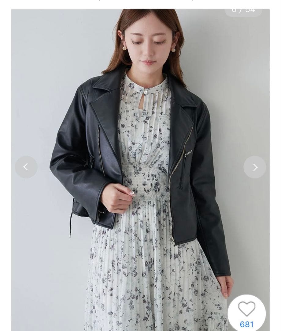 snidel sustainableフリルワンピース