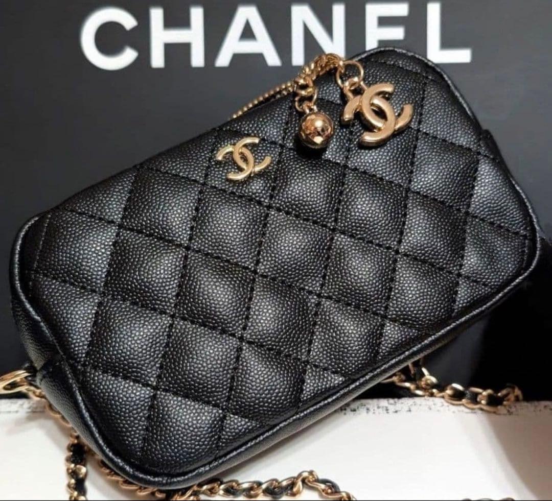 CHANEL キルティングチェーン ショルダーバッグ ポーチ