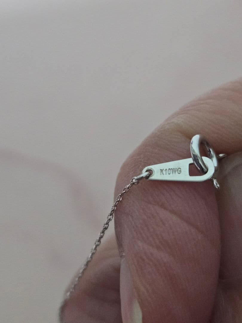 美品✨　組曲　K10ホワイトゴールド　あこやパールネックレス