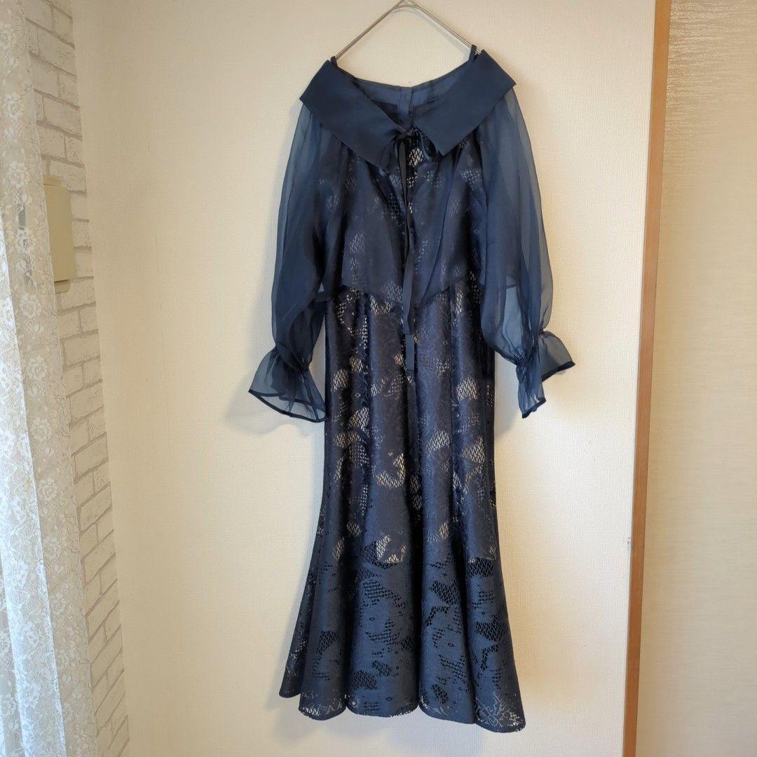 極美品 etoll. エトル シアーブラウス シフォン ボレロ キャミドレス S