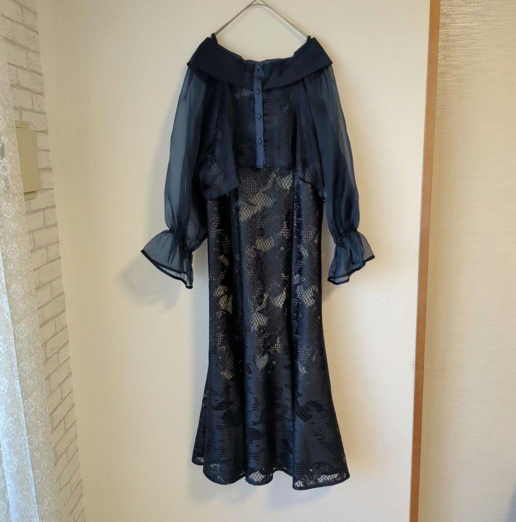 極美品 etoll. エトル シアーブラウス シフォン ボレロ キャミドレス S