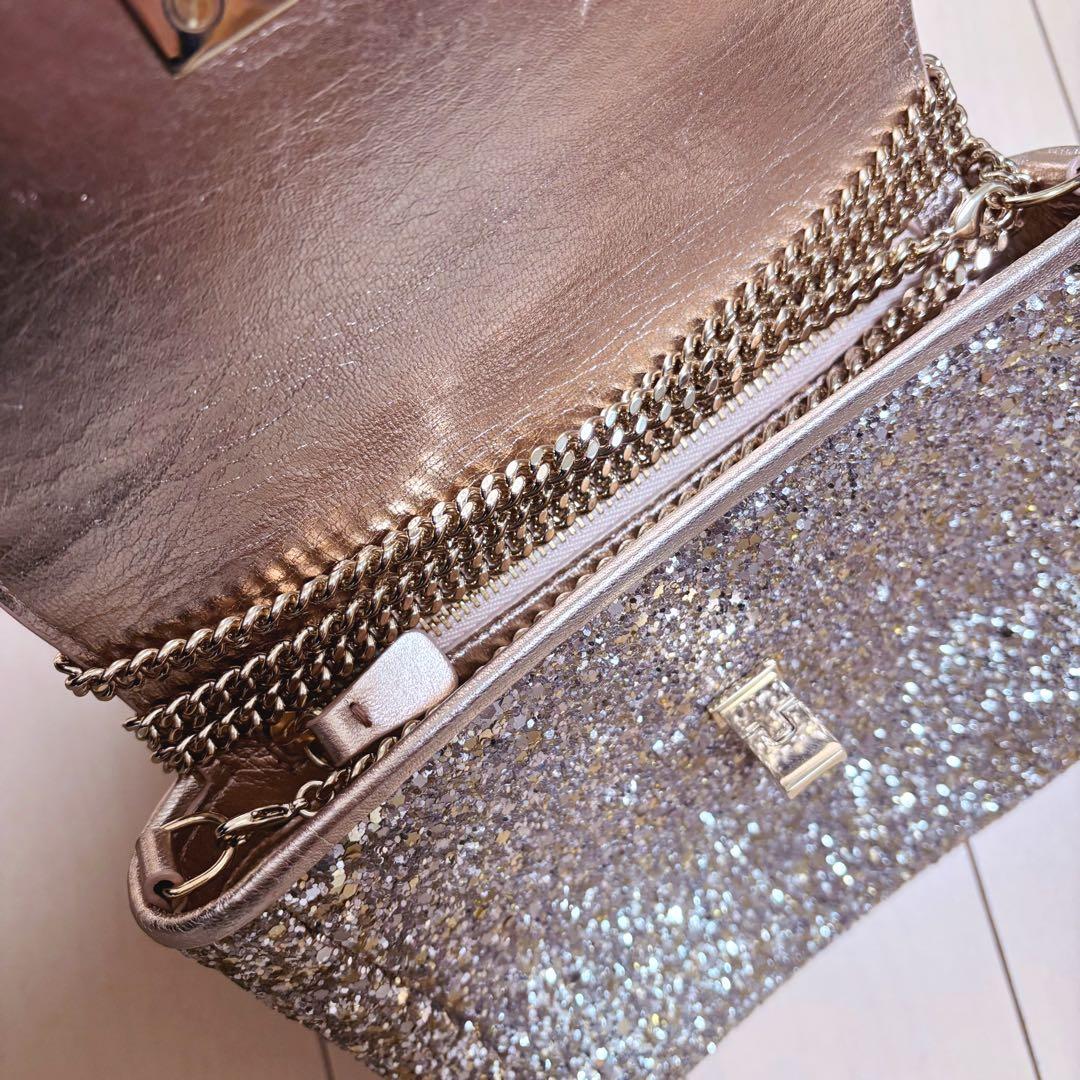 JIMMY CHOO ゴールド パーティーバッグ