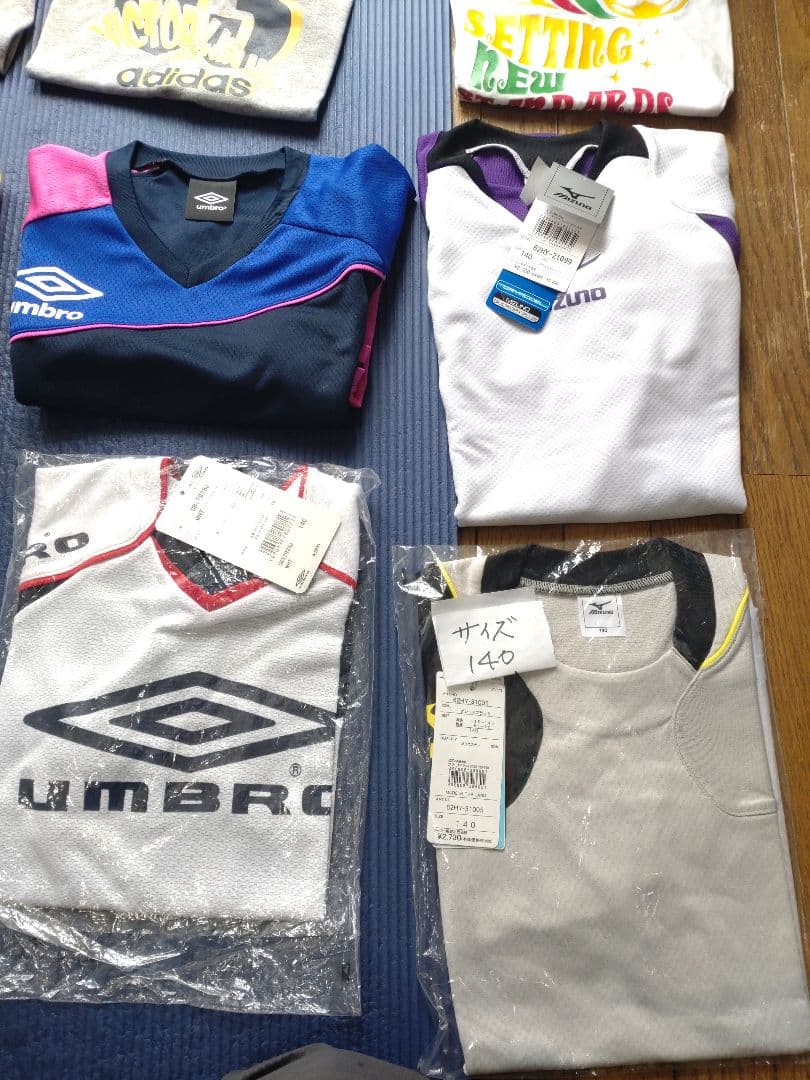 新品未開封アディダス/ウブロ/ミズノ/プーマ Tシャツセット 140サイズ