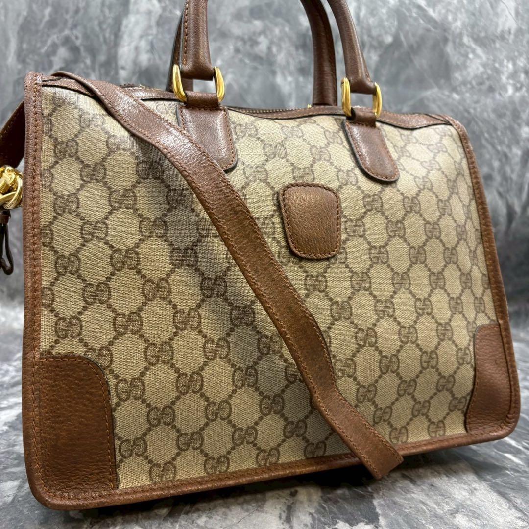 ✨美品✨GUCCI GG ショルダーバッグ 2way ハンド ブラウン ロゴ