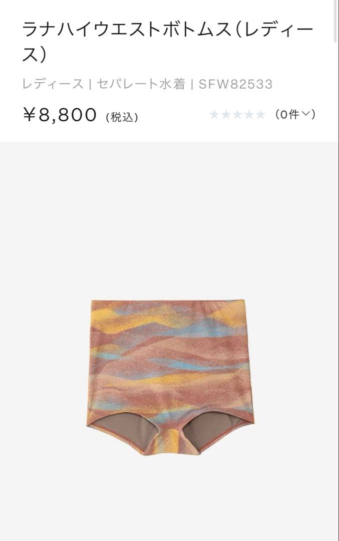 (新品未使用タグ付き)Speedo 今季水着　セパレート　レディース　Mサイズ