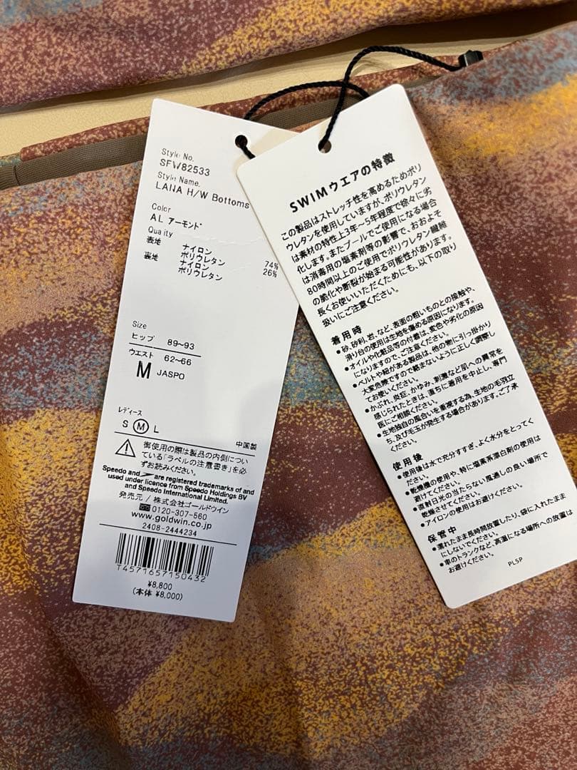 (新品未使用タグ付き)Speedo 今季水着　セパレート　レディース　Mサイズ