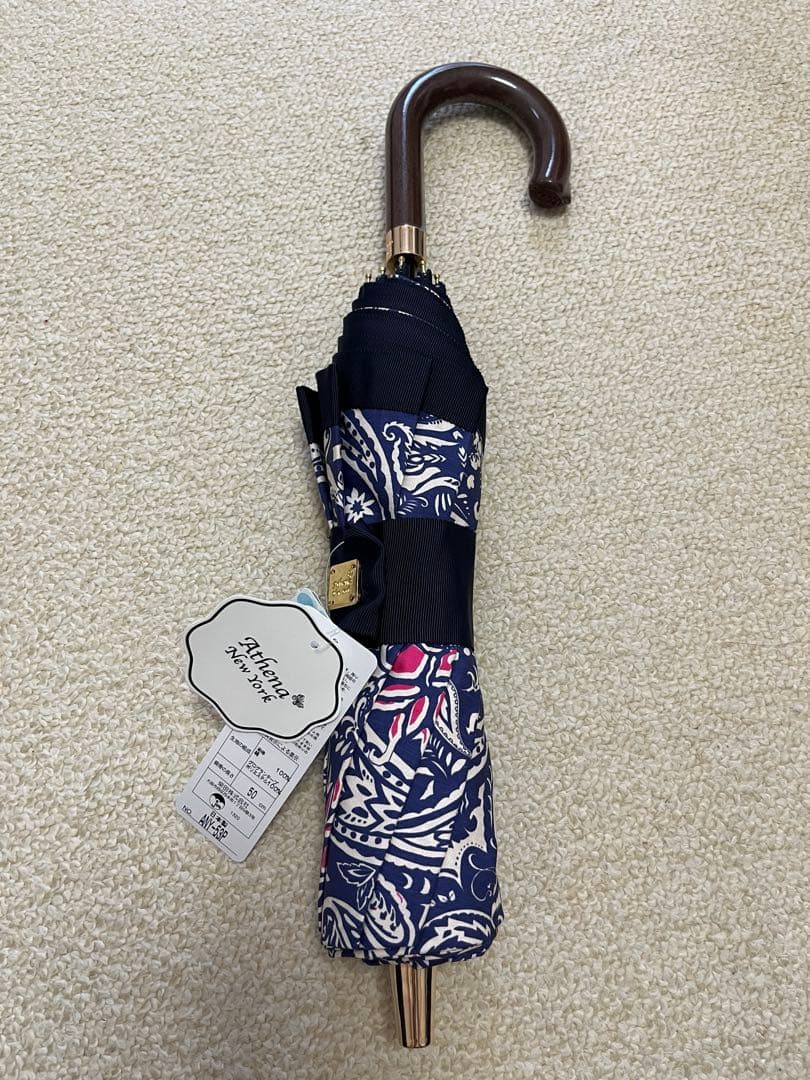 ☆まる☆アシーナニューヨークペイズリー柄折り畳み傘