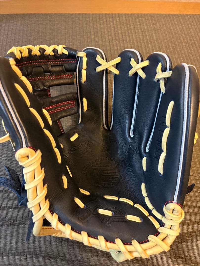 久保田スラッガー　直刺繍　軟式内野手用グラブ　型付け済み　未使用