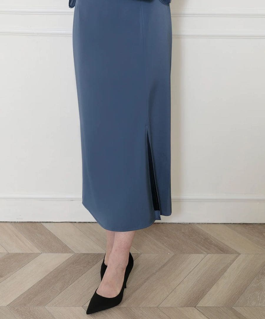 新品未使用【LEJA】レース切替スリットAラインロングドレスワンピース