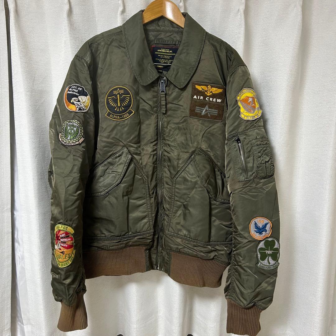ALPHA INDUSTRIES エアクルー ミリタリージャケット