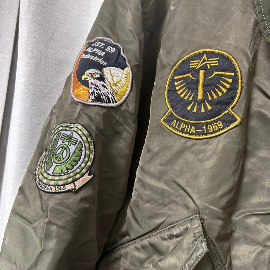 ALPHA INDUSTRIES エアクルー ミリタリージャケット