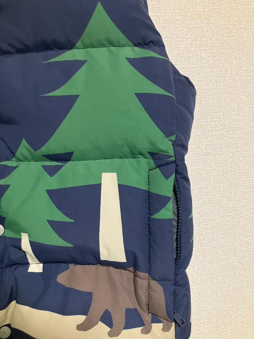 【希少品ビンテージ・ほぼ未使用・サイズＭ】ヘリーハンセン クマ柄ダウンベスト