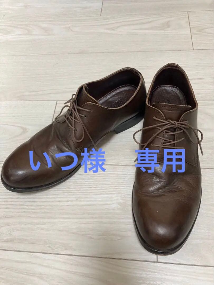 PADRONE ダービー　短靴　パドローネ　derby レザー　ビブラムソール