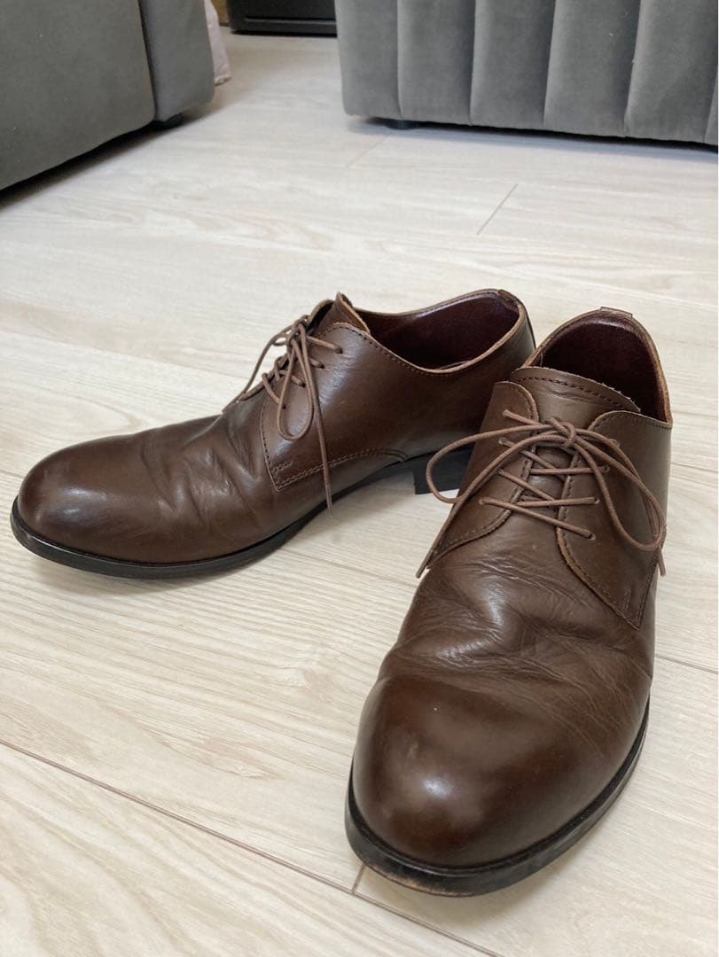 PADRONE ダービー　短靴　パドローネ　derby レザー　ビブラムソール