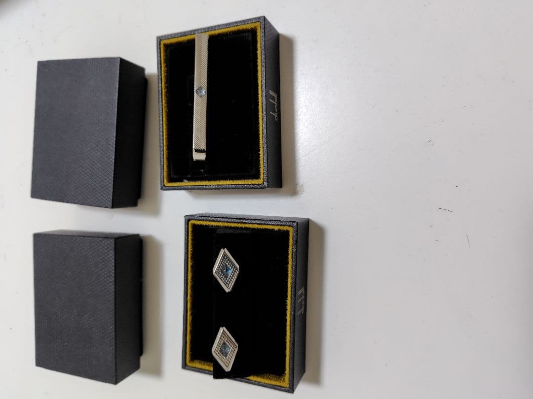 《美品！》【緊急値下！】ダンヒル　ネクタイピン・カフリンクスセット