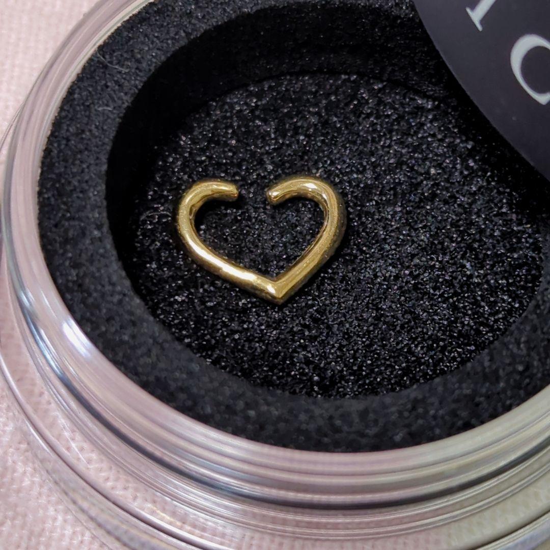 PICOLLET ピコレ k18 ハートピアス　16ゲージ