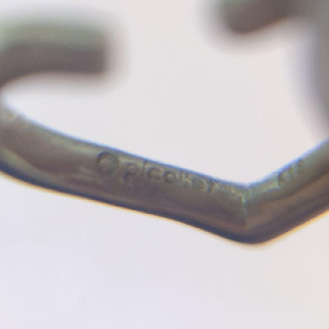 PICOLLET ピコレ k18 ハートピアス　16ゲージ