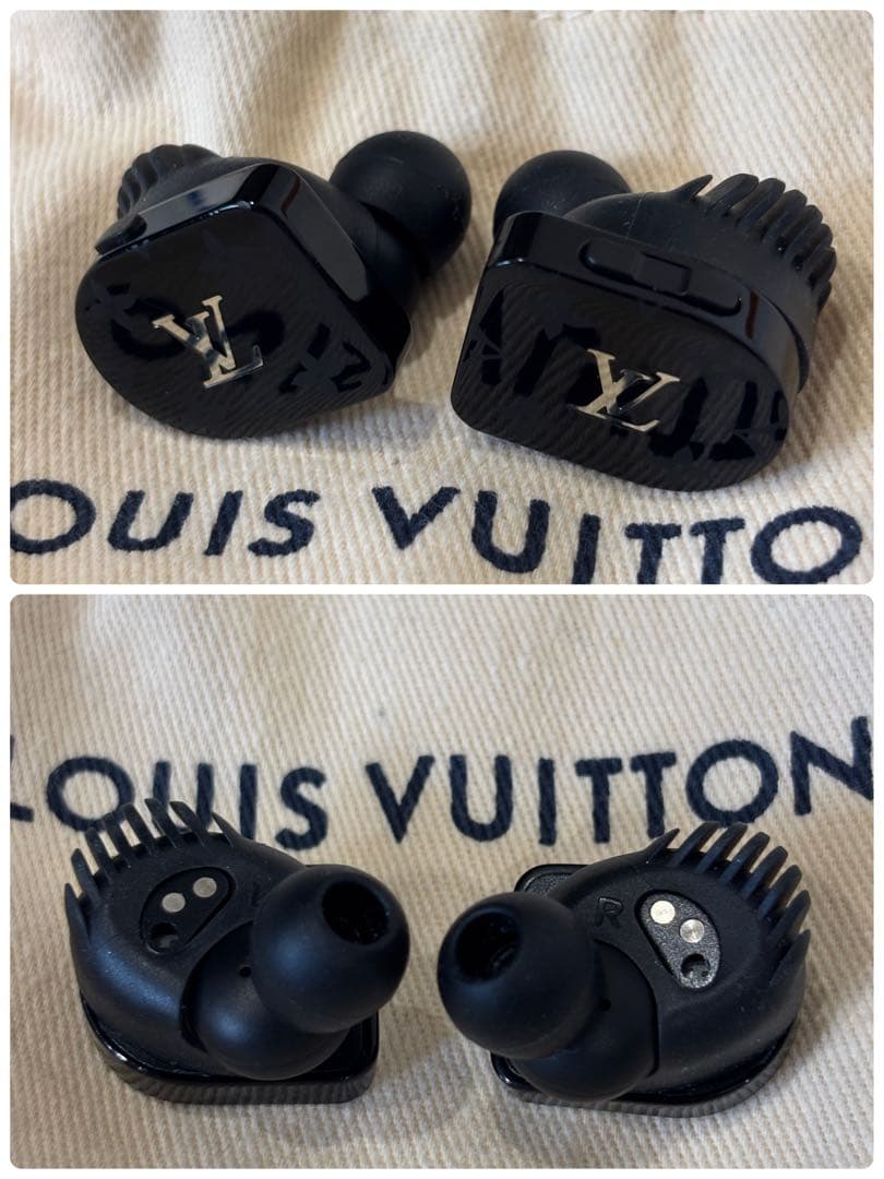 【極美品】ルイヴィト ホライゾン イヤホン ブラックモノグラム 付属品完備
