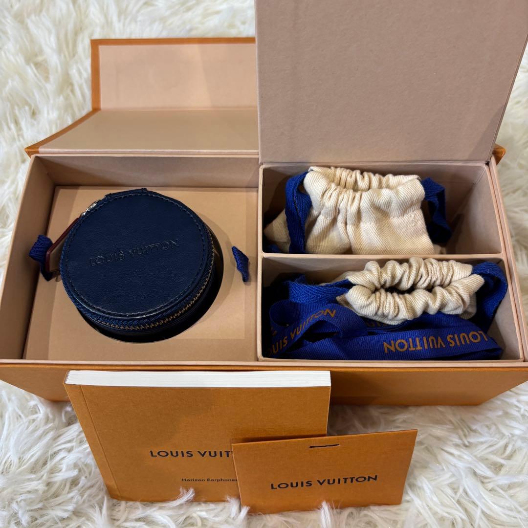 【極美品】ルイヴィト ホライゾン イヤホン ブラックモノグラム 付属品完備