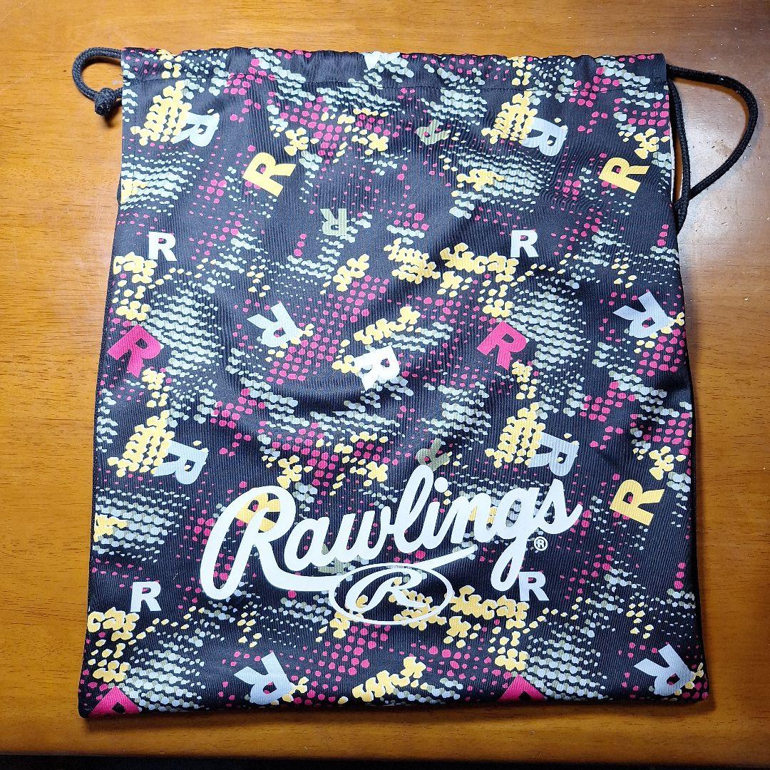 Rawlings R2G 軟式グローブ 赤/紺　外野用 ケース付き