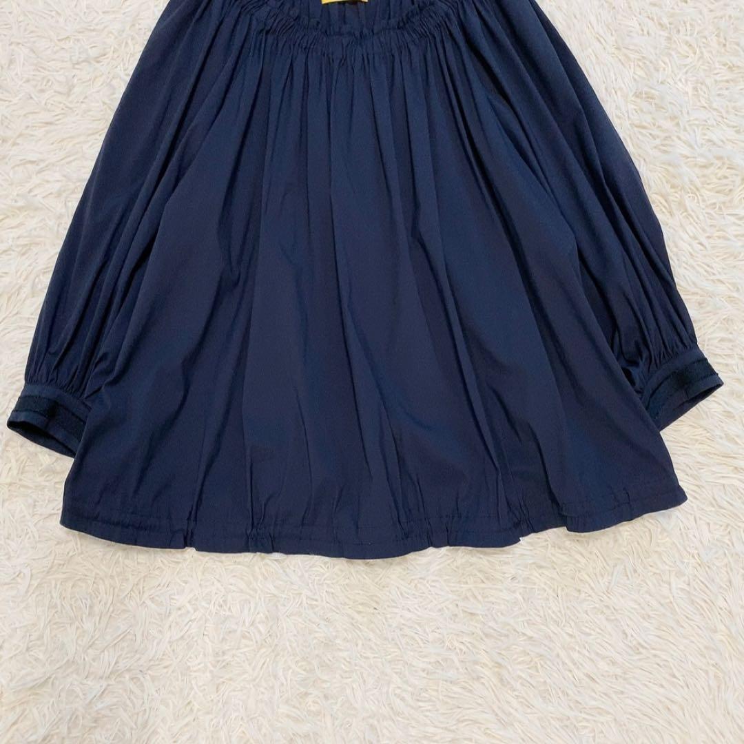 【美品】レリアン 中村江里子 大きいサイズ ギャザーブラウス バルーンスリーブ