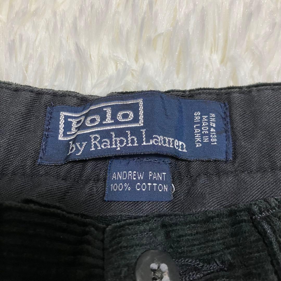 Polo By Ralph Lauren ツータック コーデュロイ パンツ BK
