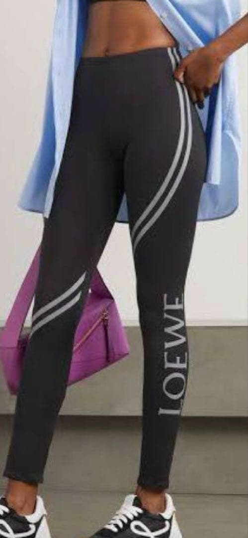 LOEWE (ロエベ) XSサイドロゴ レギンス ボトムス ナイロン